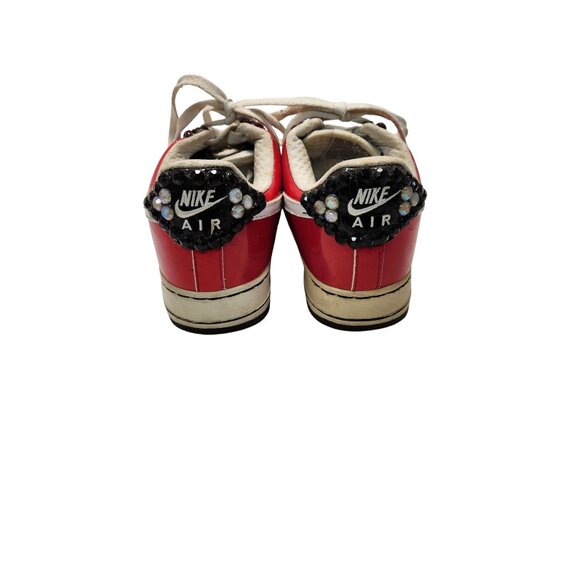 Custom Nike Air Swoosh 0705074 Y2K Rapper Stoned Red/ Black /White Women US/7.5 - Picture 4 of 7